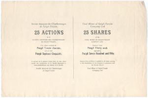 1930 k. Salgótarján DN "Salgó-Tarjáni Kőszénbánya Rt." 5 részvénye egyben, egyenként 30P-r...