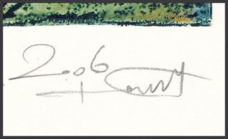 Németh Róbert (1975-):Durci, 2006. Rézkarc, rézmaratás, papír, jelzett, egyedi nyomat. 24,5x15 cm