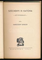 Karácsony Sándor: Széchenyi és Katona. Két évforduló. Bp., 1941, Exodus, 44+(4) p. Egyetlen kiadás. ...