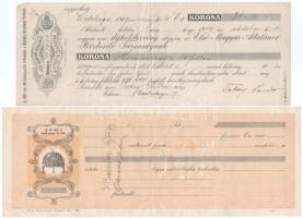 1900-1920 k. 20db-os vegyes elismervény, díjkötelezvény, közte kitöltött és kitöltetlen is T:F