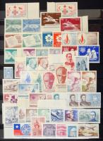 Szlovénia, Spanyolország, Dél-Amerika bélyegek 16 lapos A4 berakóban, hozzá levelek is