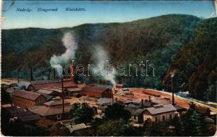 1915 Nadrág, Nadrag, Steinacker; Eisenwerk, Walzhütte / Vasgyár, Hengermű telep. Rusz Árpád kiadása, képeslapfüzetből / ironworks, rolling mill plant, factor. from a postcard booklet (EB)