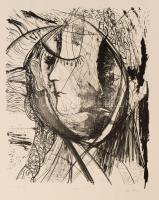 Stoja Dzebric (Szerbia, Serbian artist, 1967-): "Déja-vu". Litográfia, papír, jelzett, művészpéldány EA 1/8 számozással, 32×26 cm