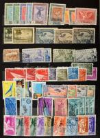 Légiposta bélyeg gyűjtemény az egész világból sok régivel, 16 lapos A4-es berakó minden oldalán