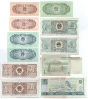 Kína 1980. 1j (2x) sorszámkövetők "WA84098257 - WA84098258" + 2j (2x) + 2Y + 1999. 1Y + DN...