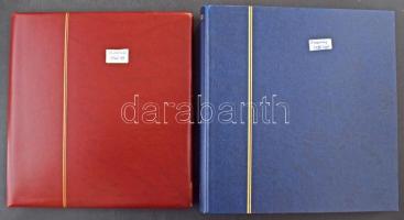 2 db Olaszország 1966-2001 előnyomott falcmentes album, gyűrűs albumfedéllel