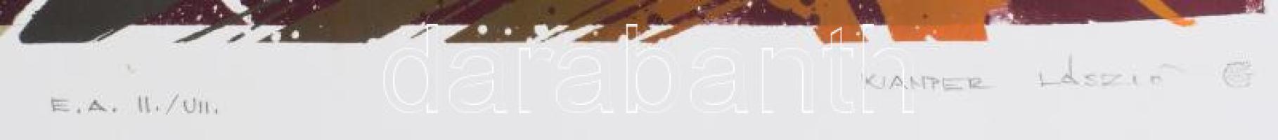 Kamper László (-): Mindig magasabbra, 2007. Szitanyomat, papír, jelzett, művészpéldány E.A. II./VII....