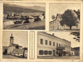 1933 Jezerane (Brinje), general view, church (cut)