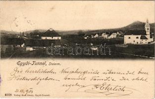 1903 Sentilj v Slovenskih Goricah, Sveti Ilj, Sct. Egidi in Windischbüheln; Egydi-Tunnel / general view with church. Verlag Karl Swaty (fl)