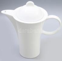 Art deco stílusú porcelán teás kanna, jelzés nélkül, hibátlan, m: 26 cm
