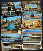 100 db MODERN megíratlan külföldi város képeslap / 100 modern unused foreign town postcards