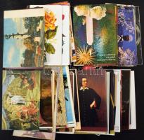 100 db MODERN megíratlan motívum képeslap: főleg reklám, üdvözlőlap, vallás / 100 modern unused motive postcards: mainly advertisements, greeting cards