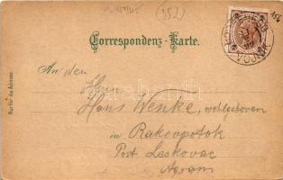 1899 (Vorläufer) Vojnik, Hochenegg (bei Cilli, Celje); Partie in Hochenegg, Marktplatz / church, gen...