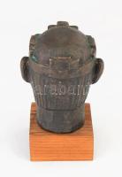 Szent István bronz fejszobra. A kalocsai Nagyboldogasszony Főszékesegyház szobortöredékének másolata...