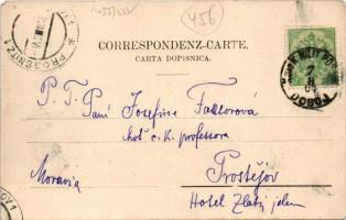 1904 Doboj, general view + "K. UND. K. MILIT. POST DOBOJ" (EK)