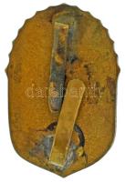 1920. "Vitézi Jelvény" zománcozott bronz jelvény ezüstszínű karddal, hátlapon ferde kitűző...