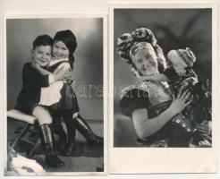 4 db RÉGI magyar népviseletes képeslap / 4 pre-1945 Hungarian folklore postcards