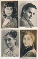 7 db szovjet színésznő képeslap / 7 Soviet actress postcards