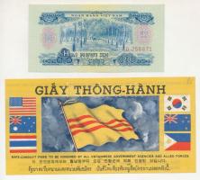 Vietnám / Dél-Vietnám DN(1975) 20 Xu "ID 256871" + DN "Giay Thong-Hánh" menedéklevél T:XF,VF Vietnam / South Vietnam ND(1975) 20 Xu "ID 256871" + ND "Giay Thong-Hánh" safe-conduct C:XF,VF Krause P#38