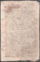 18. századi latin-magyar nyelvű dokumentum Erdélyből Kolozsvár és Bocskai István említésével