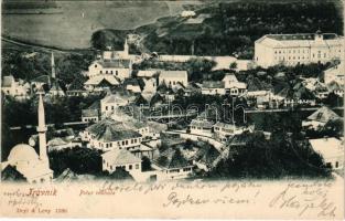 1903 Travnik, Potur mahala / general view, mosque. Deyl &amp; Levy + "K.U.K. MILIT. POST VIII TRAVNIK"