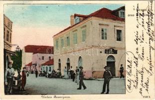 1902 Trebinje, Untere Bazargasse / street, market, bazaar, shop (EB)