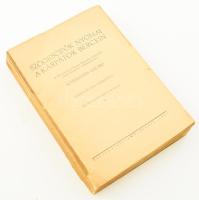 Schermann Szilárd: Szögescipők nyomai a Kárpátok bércein. Két térképmelléklettel és 163 képpel. Karafiáth Jenő előszavával. Bp., 1937,Szerzői, (Bethlen-ny.). XVI+360 p. +40 (kétoldalas fekete-fehér képtáblák) t. Számos fekete-fehér fotóval illusztrált. +2 (térkép-melléklet: "Az északkeleti Felvidék térképvázlata" és "Az északnyugati Felvidék térképvázlata", terv.: Serényi Péter, 1935., 1 : 750.000. , M. Kir. Állami Térképészet. 45x35 cm és 49x35 cm.) t. Kiadói papírkötés, hiányzó elülső borítóval, sérült, szétvált kötéssel,4 tábla foltos, egyébként hiánytalan, épp lapokkal.