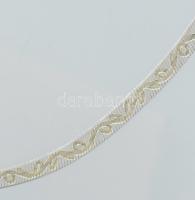 Ezüst(Ag) indamintás lapos kígyó nyaklánc, jelzett, h: 45 cm, nettó: 5,9 g