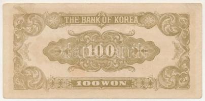 Dél-Korea DN(1950-1953) 100W "104" T:F, szép papír
South Korea ND(1950-1953) 100 Won &quo...