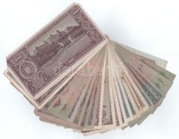 25db-os vegyes pengő bankjegy tétel T:F,VG közte ragsaztott
