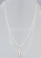 Ezüst(Ag) anker nyaklánc modern stílusú medállal, jelzett, h: 50 cm, 1,4×1,1 cm, nettó: 8,7 g