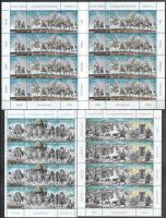 1994-1996 Feszty I.-II.-III. kisív és blokk, az I.-es és a blokk 2 példányban