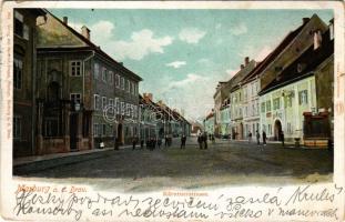 1909 Maribor, Marburg a. Drau; Kärtnerstrasse. Verlag von Heinrich Krapek / street, shops (EB)