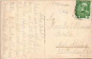 1912 Portoroz, Portorose; E. Fink Photograph / hotel, beach, port (worn corners)