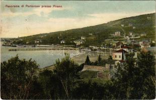 Portoroz, Portorose; Panorama presso Pirano / panorama, general view, port (EM)