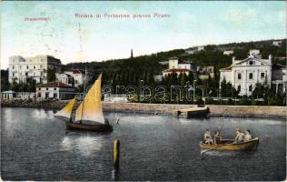 Portoroz, Portorose; Riviera presso Pirano, Strand Hotel / hotel, beach