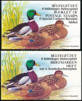 1989 Récék felülnyomattal angol + német nyelvű bélyegfüzet (11.000)