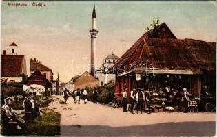 Banja Luka, Banjaluka; Carsija / Marktplatz / marketplace, mosque, traditional costumes, folklore + "K.k. Landwehrinfanterieregiment Gravosa Nr. 37. 2. Ersatzbattaillon" (EB)
