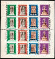1975 Bélyegnap - Visegrádi műemlékek 3 db ív (12.000)