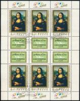 1974 Mona Lisa 3 db kisív (39.000)