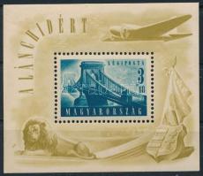 1948 Lánchíd (II.) blokk (** 35.000) (kis ránc)