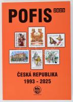 POFIS cseh bélyegkatalógus 1993-2025, új megjelenés, tartalmazza az összes tévnyomatot (2025)