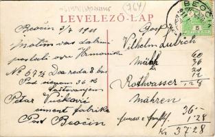 1911 Belcsény, Beocsin, Beocin; Cementgyár, víztorony / Cement Fabrik / cement factory, water tower ...