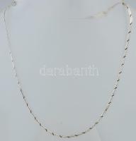 Ezüst(Ag) mintás kígyó nyaklánc, jelzett, h: 40 cm, nettó: 4,6 g