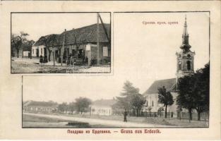 Erdővég, Erdewik, Erdevik; Szerb ortodox templom, üzlet / Serbian Orthodox church, shop (fl)