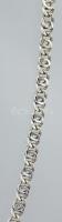 Ezüst(Ag) masszív duplaszemes nyaklánc, jelzett, h: 60 cm, nettó: 24,7 g