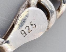 Ezüst(Ag) masszív duplaszemes nyaklánc, jelzett, h: 60 cm, nettó: 24,7 g