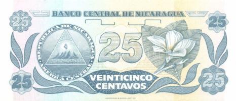 Nicaragua 1991. 1c (3x) + 25c (3x) T:I