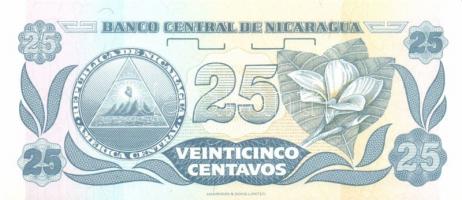Nicaragua 1991. 1c (3x) + 25c (3x) T:I