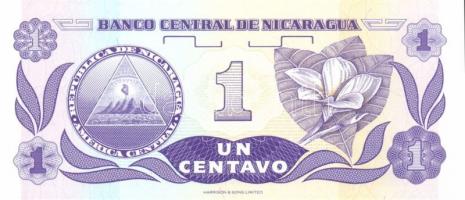 Nicaragua 1991. 1c (3x) + 25c (3x) T:I